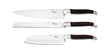 Laguiole By Hâws Chef Knife Set 3 Pcs Wengé